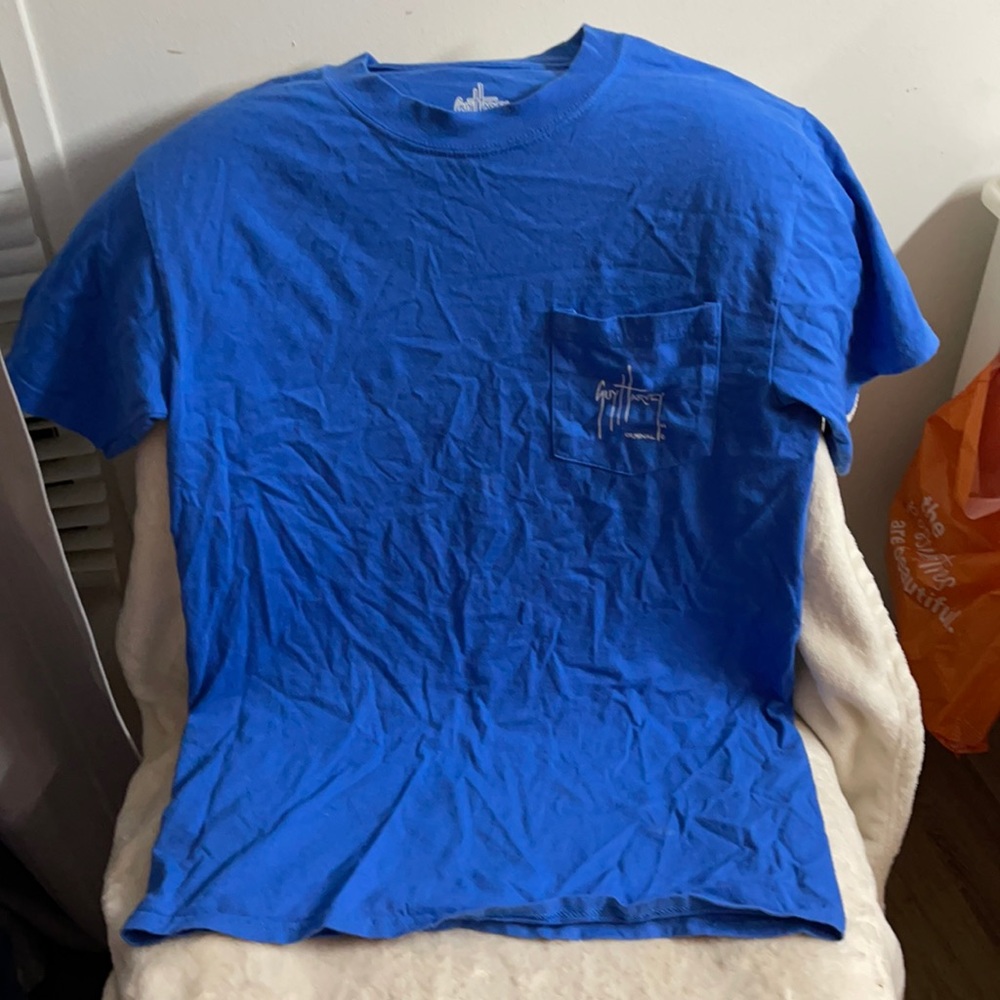 guy harvey shirt- small fits like medium. super comfy!!
